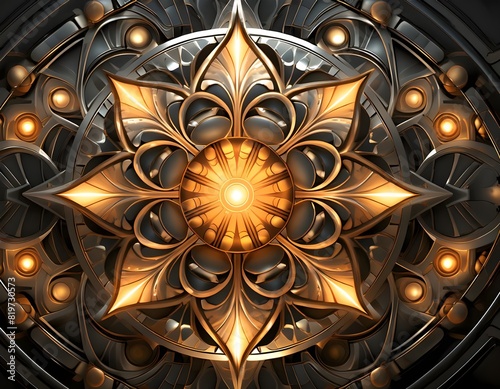 background with gold ornament