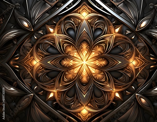 background with gold ornament