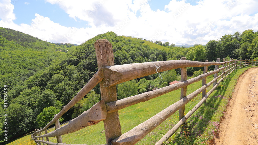 Fototapeta premium fence in the mountains