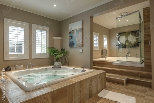 Lavish Suite with Jacuzzi and Walk-In Shower © Adobe Contributor