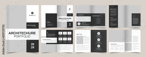 Architecture and Interior Portfolio Design, Architecture Portfolio Design, Portfolio Template