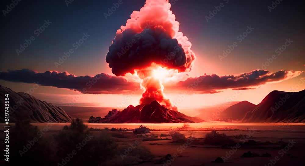 Nuclear Bomb Explosion, Nuclear Mushroom, Atomic Cloud, Nuclear ...