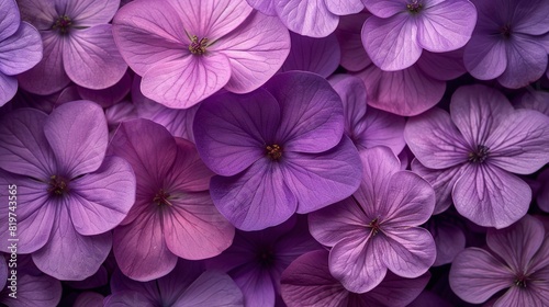  A wall of purple flowers surrounded by pink ones © Shanti