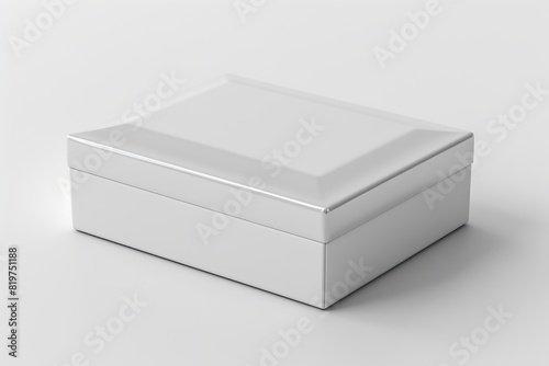 White Box Packaging Mockup on Isolated Background created with Generative AI