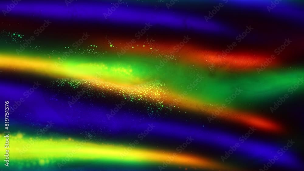 Abstract colorful background. Sequins paint. Fluid art. Mixed vivid yellow red blue green liquid oil bubbles spinning on water surface with round glitter. Vertical video footage Abstract colorful background. Sequins paint. Fluid art. Mixed vivid yellow red blue green liquid oil bubbles spinning on water surface with round glitter. Vertical video footage