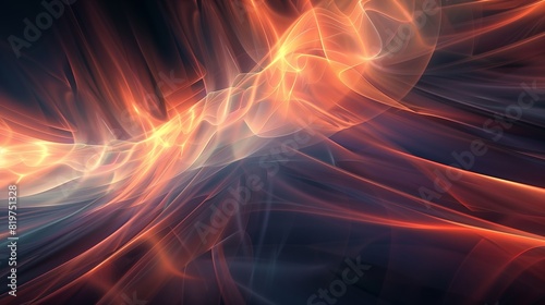 Abstract Light Beams  Vibrant rays molded into designs  creating a glowing backdrop.