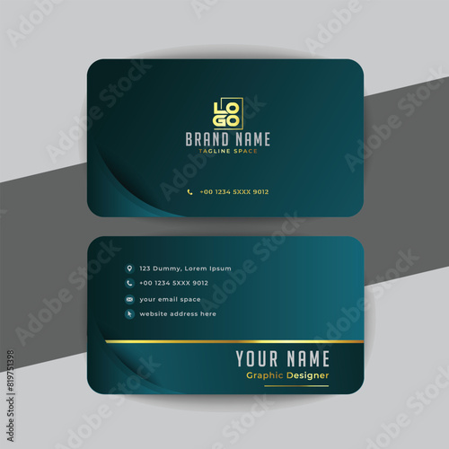 Wallpaper Mural luxury golden business card template design set Torontodigital.ca