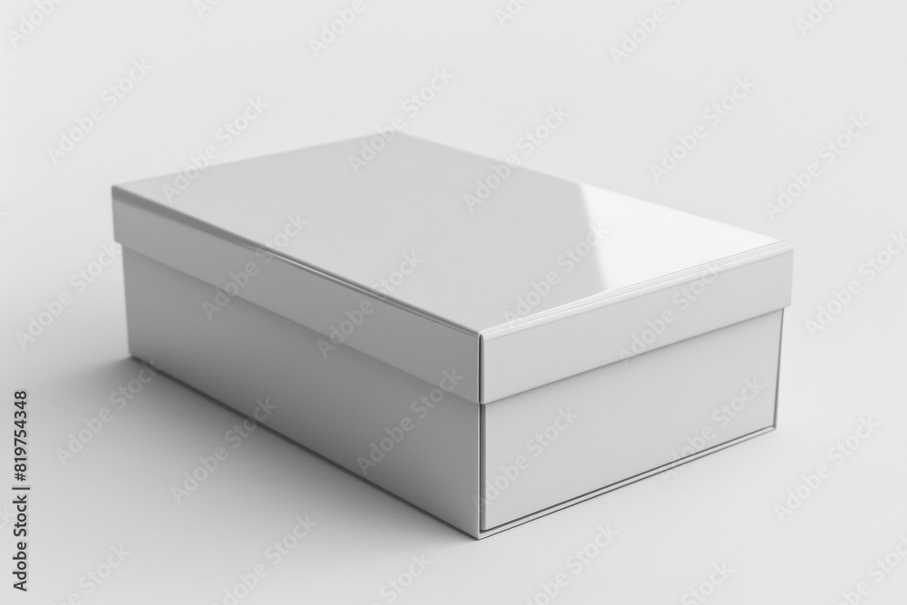 White Box Packaging Mockup on Isolated Background created with Generative AI White Box Packaging Mockup on Isolated Background created with Generative AI