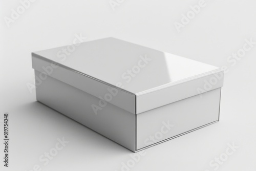 White Box Packaging Mockup on Isolated Background created with Generative AI