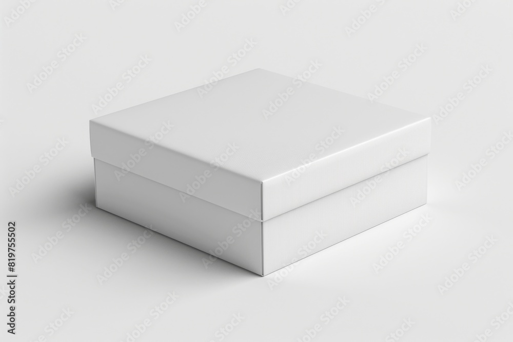 White Box Packaging Mockup on Isolated Background created with Generative AI White Box Packaging Mockup on Isolated Background created with Generative AI