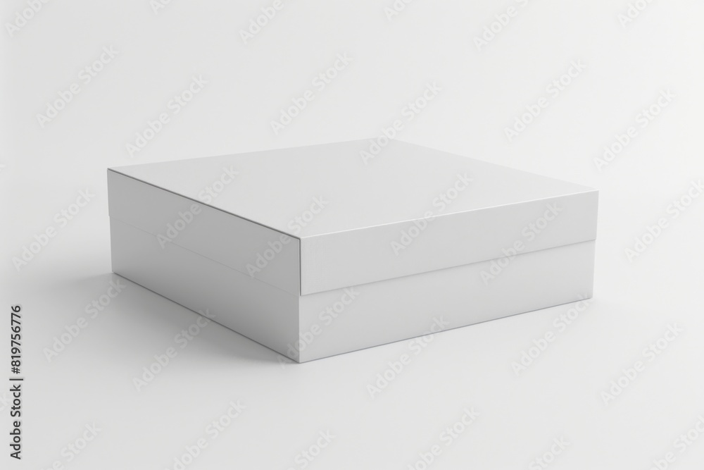 White Box Packaging Mockup on Isolated Background created with Generative AI White Box Packaging Mockup on Isolated Background created with Generative AI