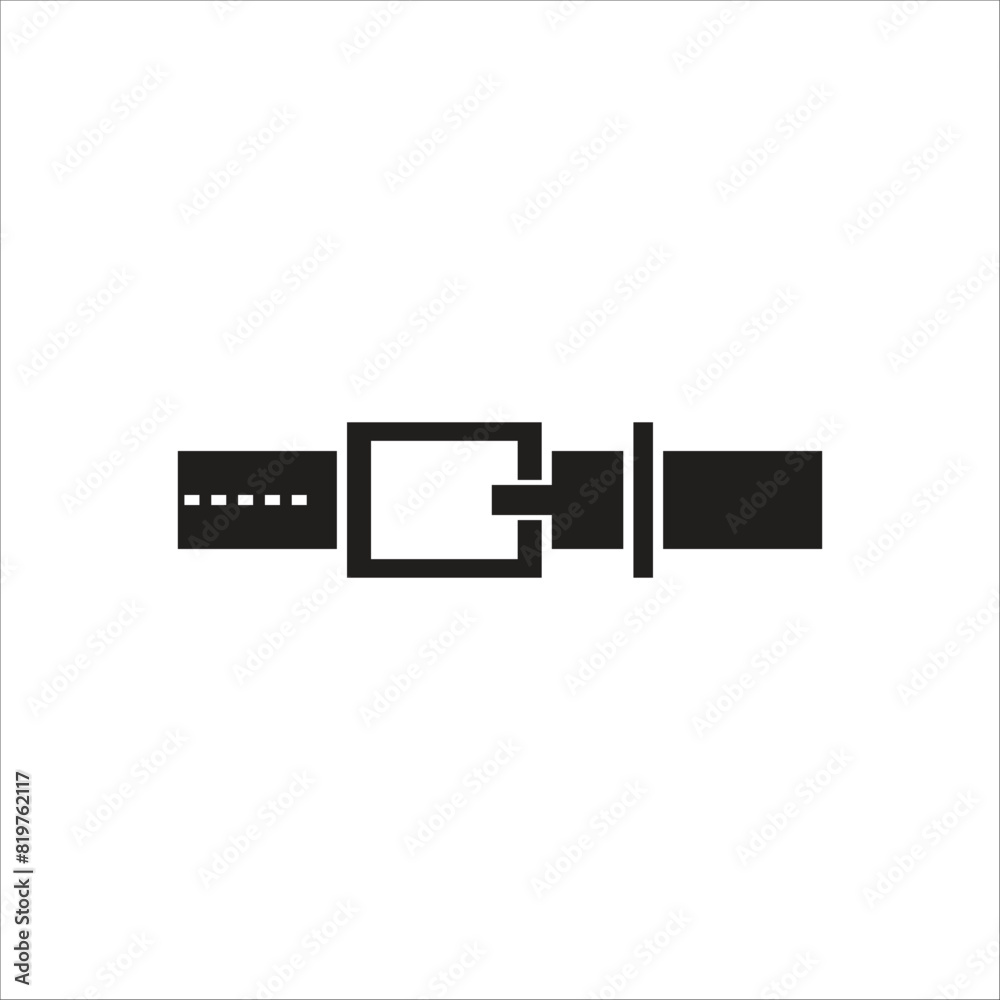 belt vector icon line template belt vector icon line template