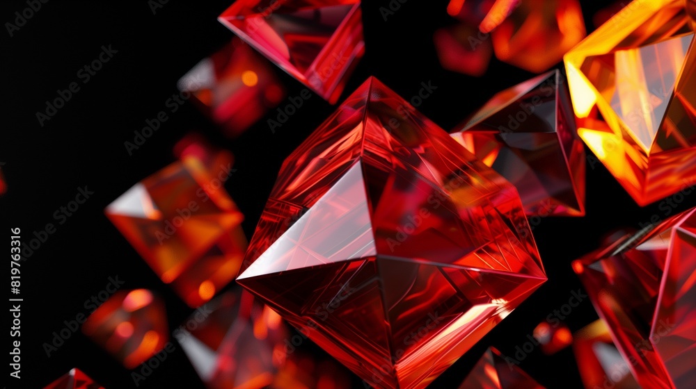 background with red and yellow triangles background with red and yellow triangles