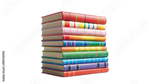 stack of colorful books, pride