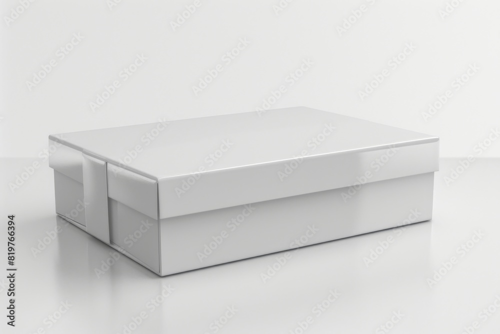 White Box Packaging Mockup on Isolated Background created with Generative AI White Box Packaging Mockup on Isolated Background created with Generative AI