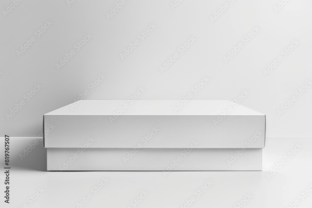 White Box Packaging Mockup on Isolated Background created with Generative AI White Box Packaging Mockup on Isolated Background created with Generative AI