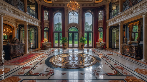 The Grand Entryway.A Palace Interior