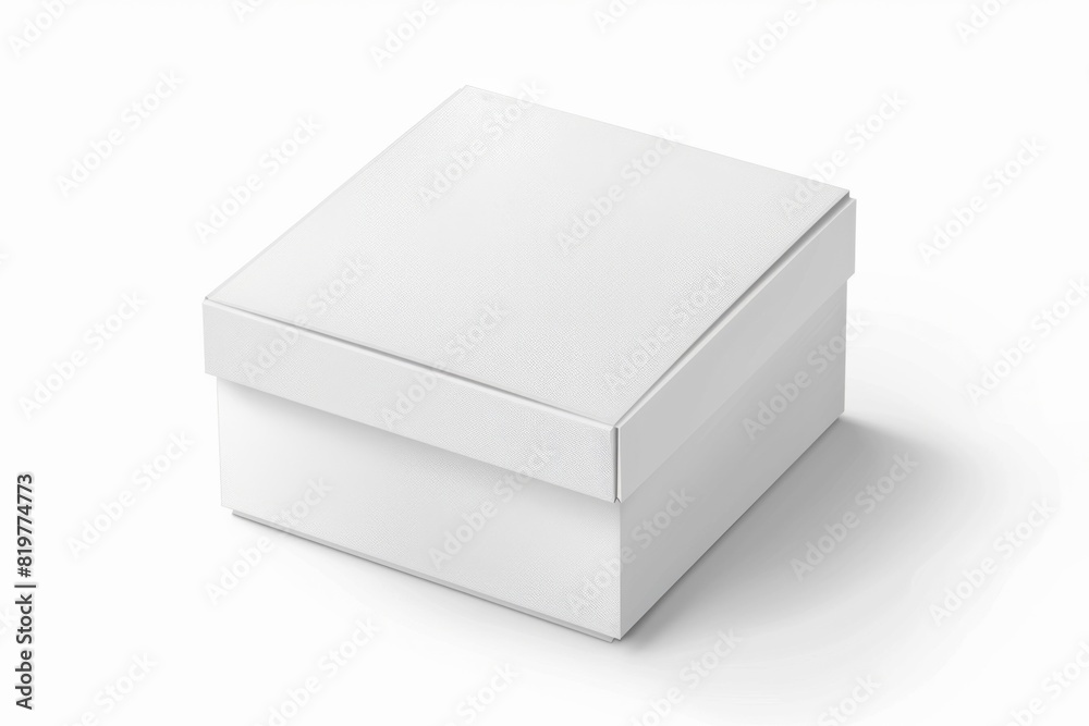 White Box Packaging Mockup on Isolated Background created with Generative AI