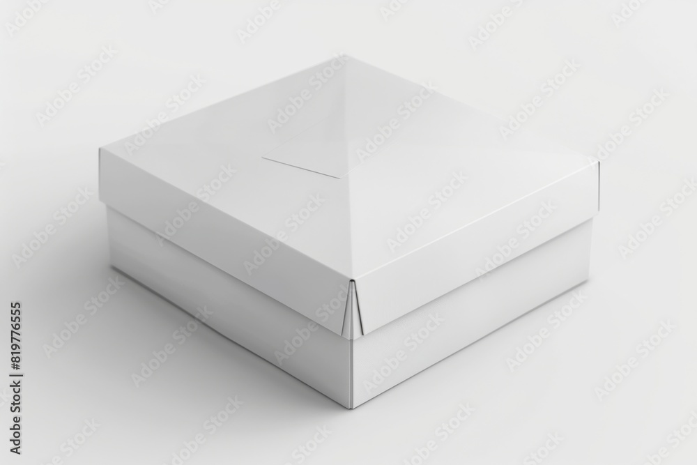 White Box Packaging Mockup on Isolated Background created with Generative AI