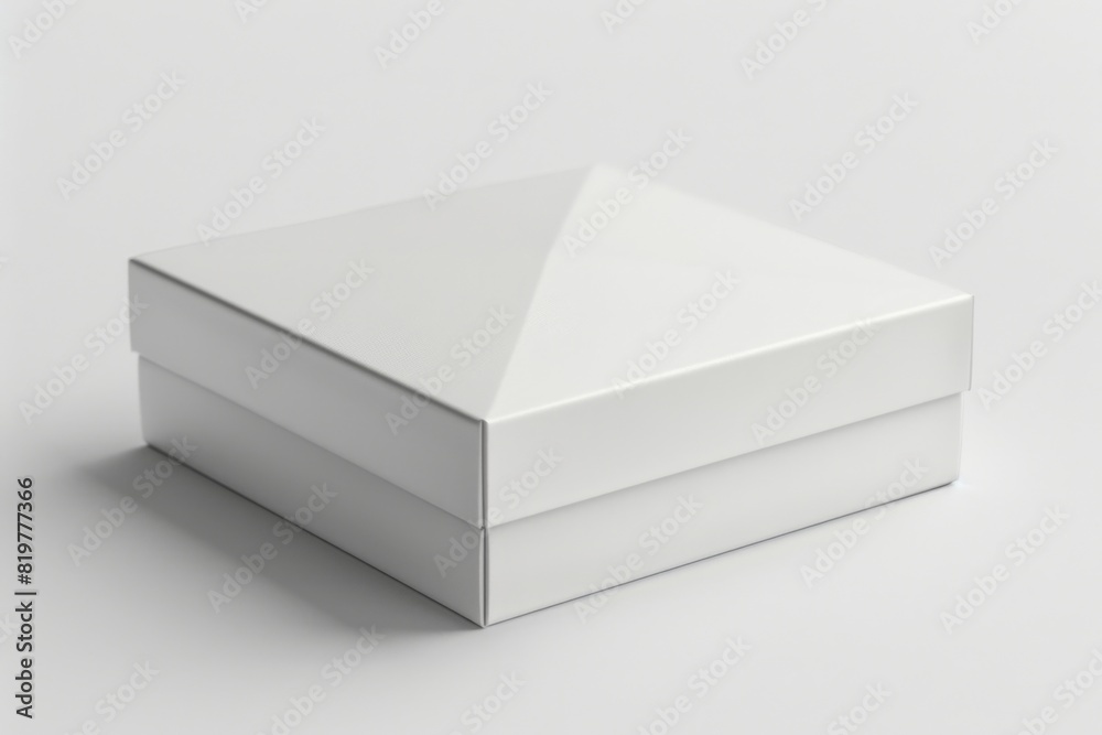 White Box Packaging Mockup on Isolated Background created with Generative AI White Box Packaging Mockup on Isolated Background created with Generative AI