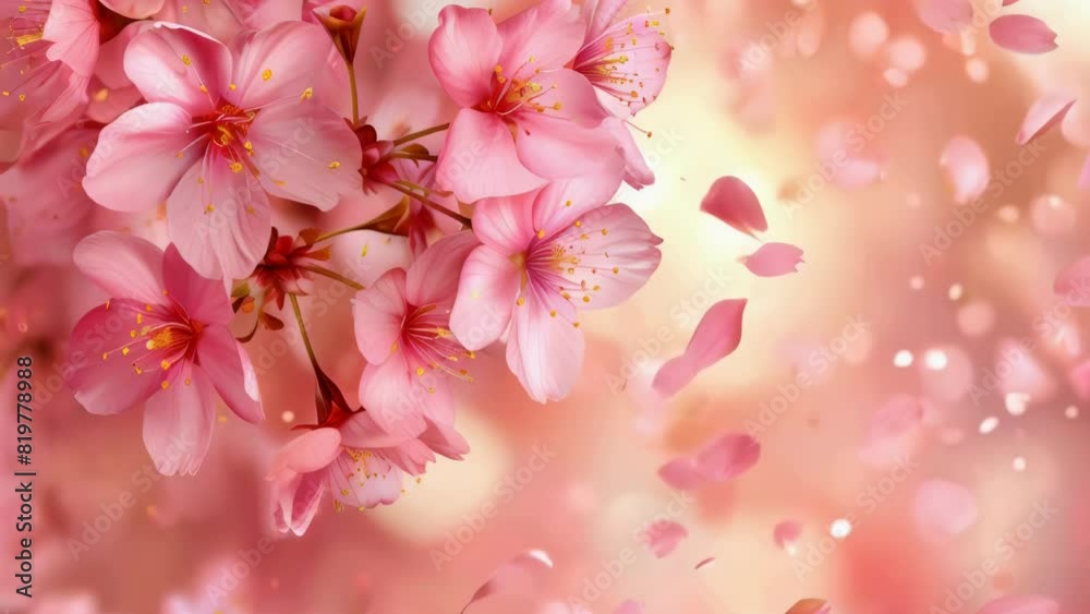 A close up of a pink flower with a pink background. Concept of beauty and tranquility A close up of a pink flower with a pink background. Concept of beauty and tranquility