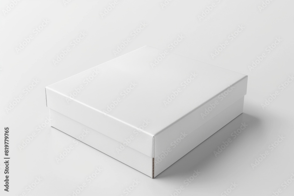 White Box Packaging Mockup on Isolated Background created with Generative AI White Box Packaging Mockup on Isolated Background created with Generative AI