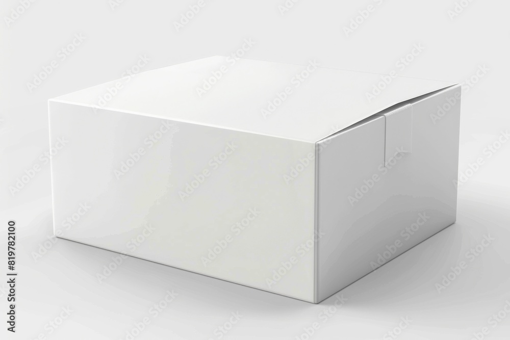 White Box Packaging Mockup on Isolated Background created with Generative AI White Box Packaging Mockup on Isolated Background created with Generative AI