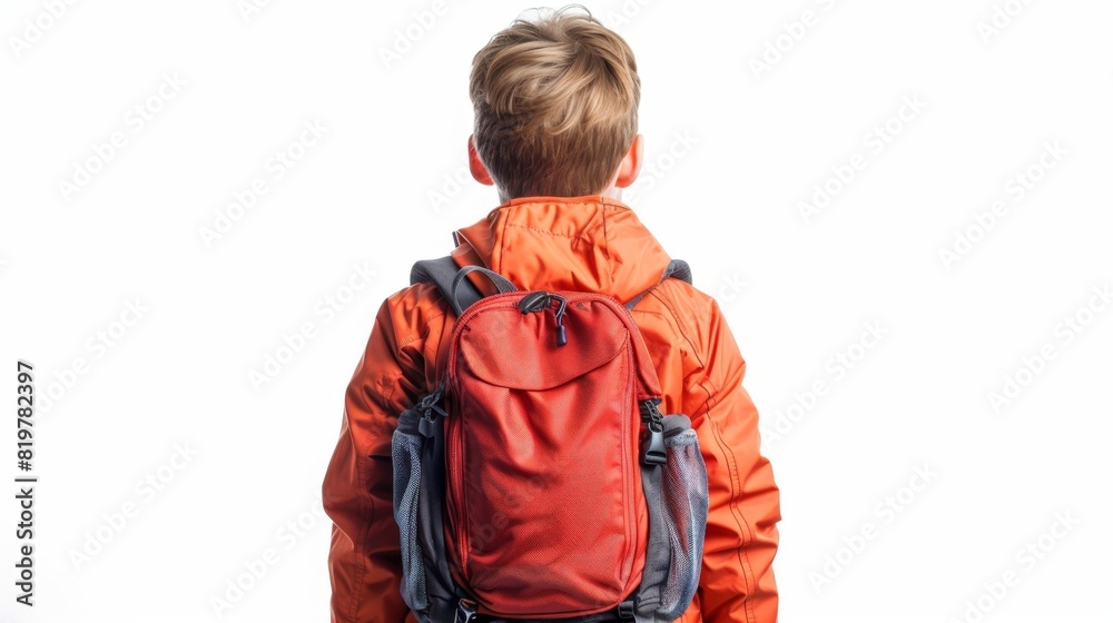 Ready for School Adventures - Kid's Backpack on White Background Ready for School Adventures - Kid's Backpack on White Background