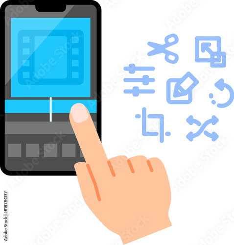 スマートフォンでの動画加工