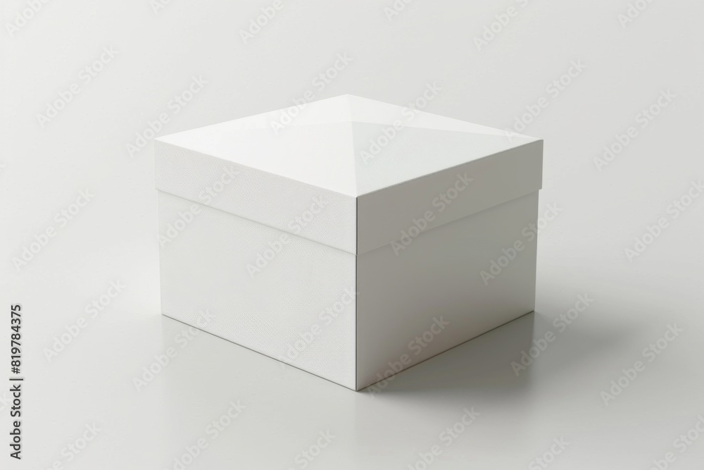White Box Packaging Mockup on Isolated Background created with Generative AI White Box Packaging Mockup on Isolated Background created with Generative AI