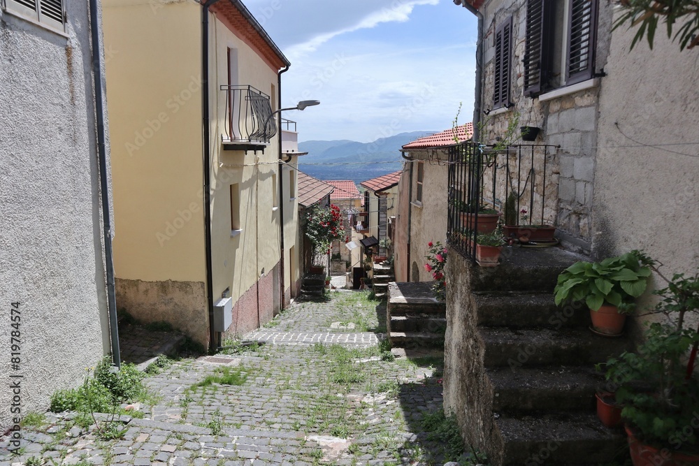 Macchiagodena - Scorcio del borgo da Salita Vittorio Veneto