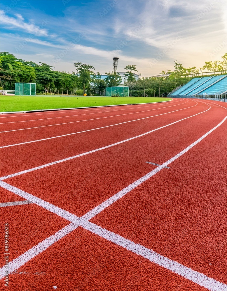 running track on a stadium, track, sport, running, race, field, competition, run, 