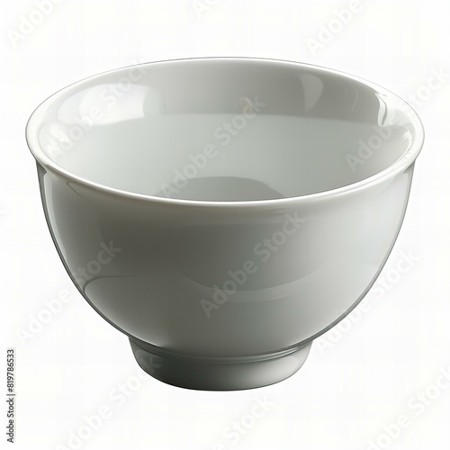 Empty melamine bowl , isolated on white background photo