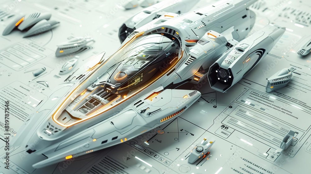 High-gloss magazine layout showcasing futuristic mechanical gadgets, with detailed descriptions and a sleek, modern design background High-gloss magazine layout showcasing futuristic mechanical gadgets, with detailed descriptions and a sleek, modern design background