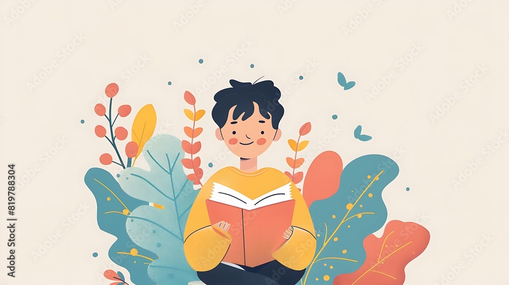 element, bookworm, lifestyle, story, symbol, reading, paper, bookstore, white, design, abstract, people, book, study, isolated, student, illustration, knowledge, vector, library, education, person, re
