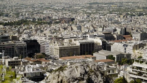 City of Athens from above, Panepistimiou street photo