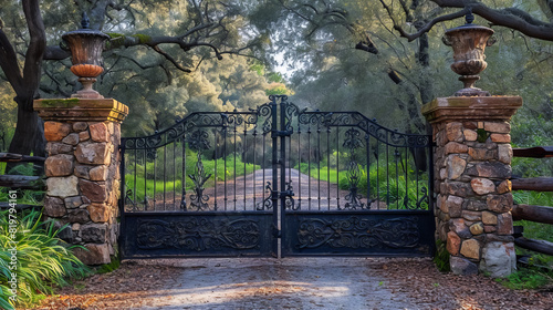 Beautiful Iron Villa Gate