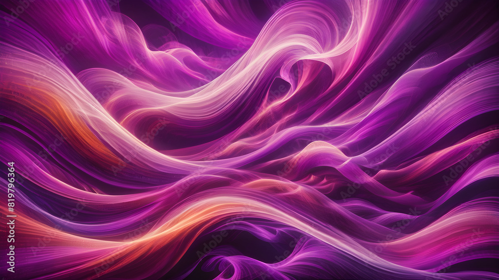 Fototapeta premium Shades of purple and pink dance across the scene, their swirling patterns a testament to the beauty of color and form, frozen in a moment of artistic exuberance.