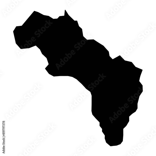 Hienghene commune map, administrative division of New Caledonia. Vector illustration. photo