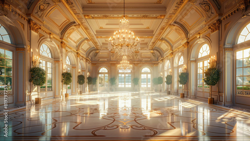 Exquisite Showpieces of a Grand Ballroom photo