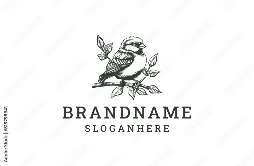 Fototapeta premium Bird style logo icon design template flat vector