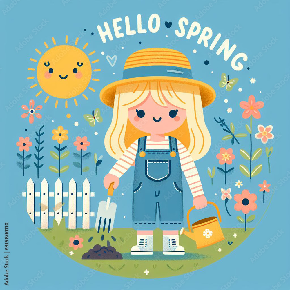 a woman planting flowers in her sunny garden a woman planting flowers in her sunny garden