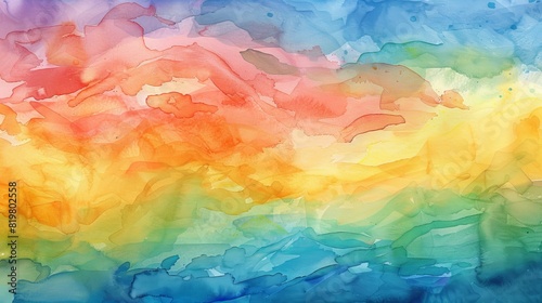 Colorful watercolor background in abstract style.