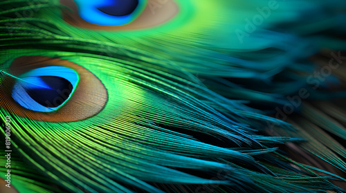 abstract peacock feather pattern created