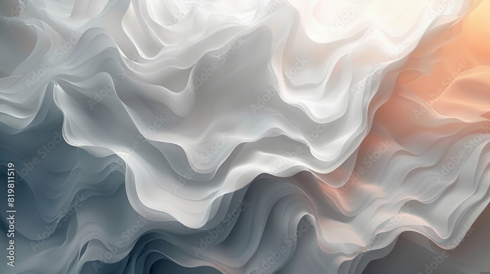 Obraz premium Abstract white and grey background. Subtle abstract background, blurred patterns. Light pale vector background.