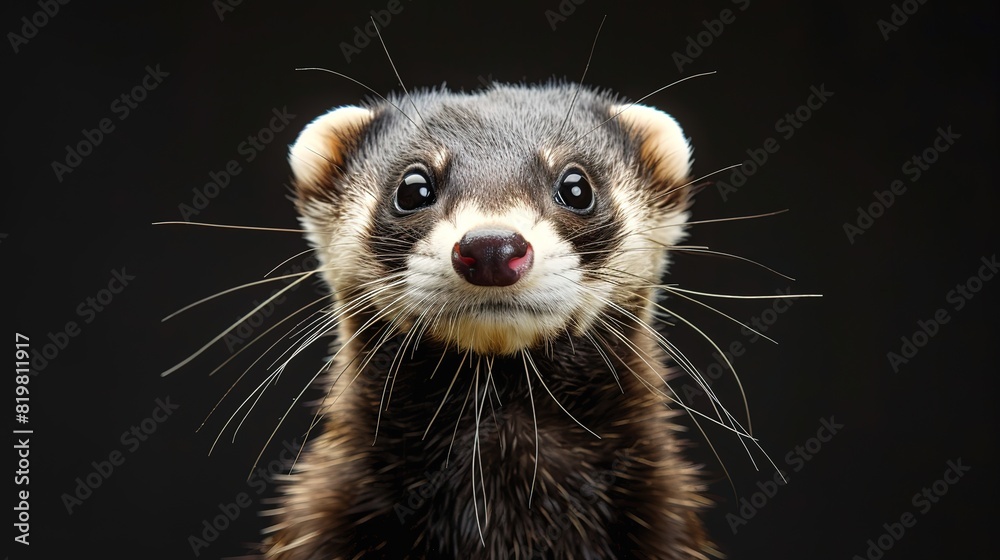 Magnificent A Ferret portrait, wildlife photography Magnificent A Ferret portrait, wildlife photography