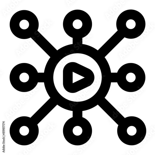 Viral Icon in Line Style