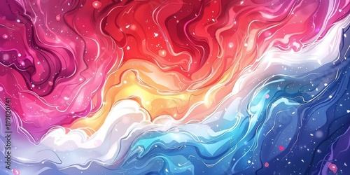 Abstract Marble Stone Pattern Texture with Gold and Multicolored Accents