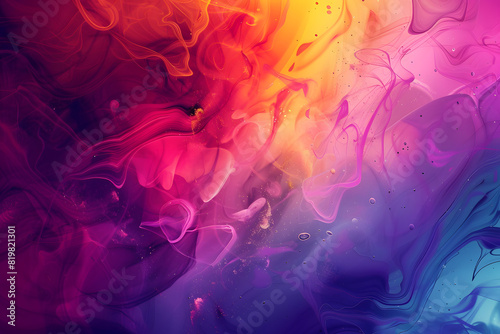 Mesmerizing abstract wallpaper with a blend of vivid, swirling colors