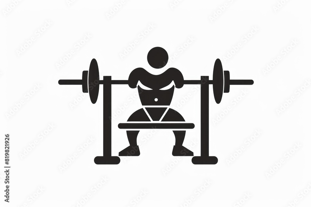 A monochrome image of a man weightlifting. Suitable for fitness and sports concepts A monochrome image of a man weightlifting. Suitable for fitness and sports concepts